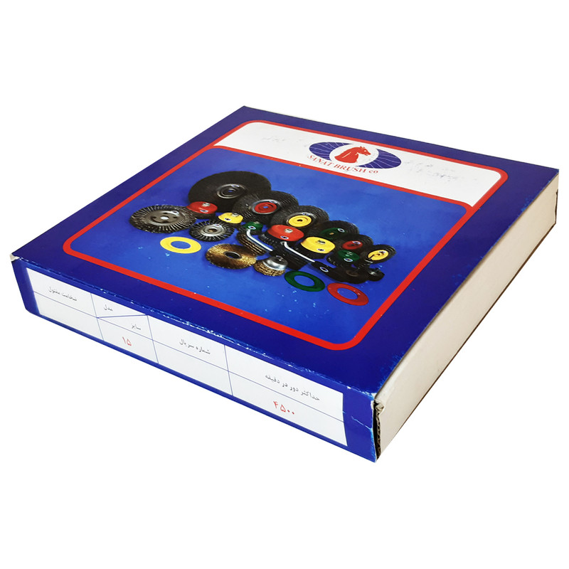 فرچه سیمی تخت صنعت براش مدل HT -00150 سایز 150 میلی متر توس
