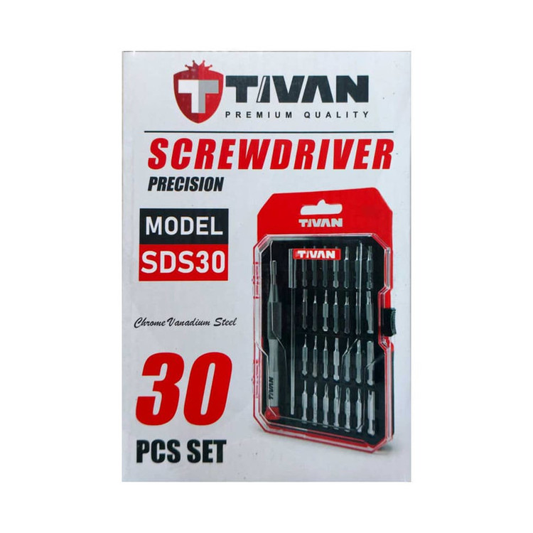 پیچ گوشتی تیوان مدل SDS30 بسته 30 عددی توس