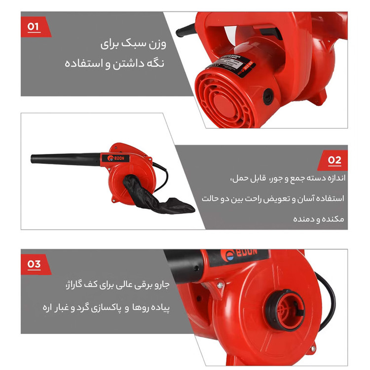دستگاه دمنده و مکنده ادون کد ED-MB-23A توس