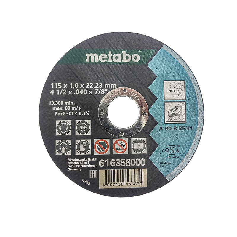 صفحه برش استیل مینی متابو مدل MT-MSC-115 سایز 115 میلیمتر