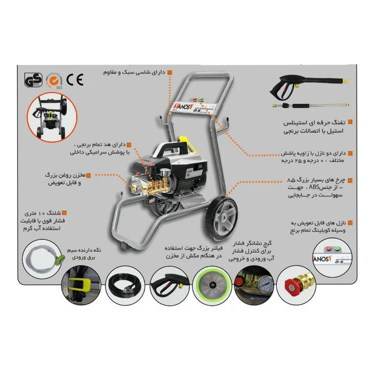 کارواش صنعتی 190بارر -تانوس