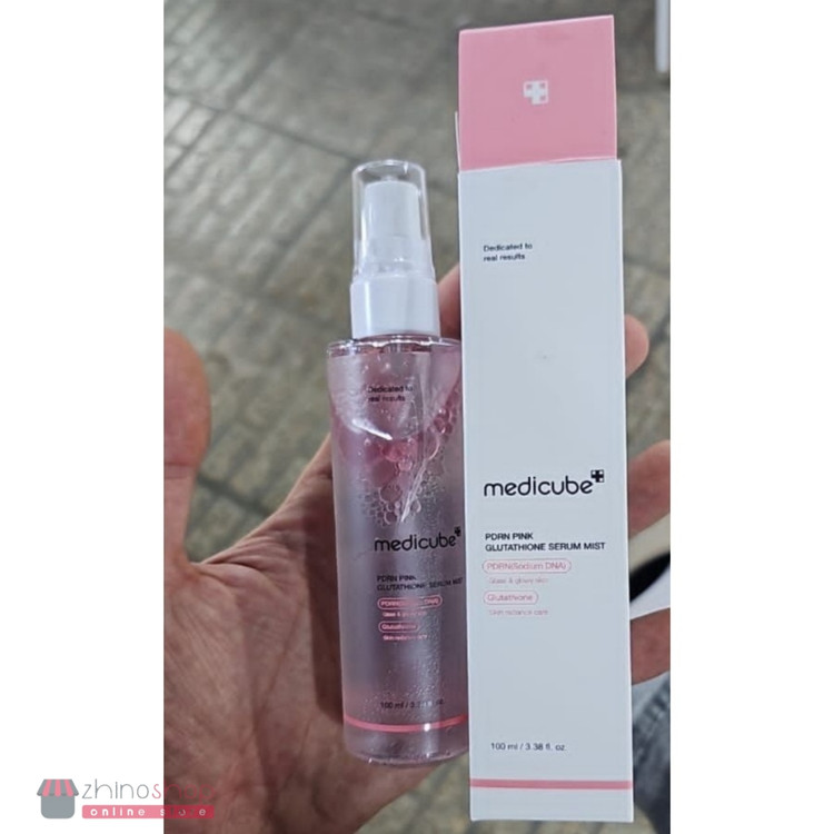 اسپری میست و سرم روشن کننده PDRN گلوتاتیون مدی کیوب 100ml