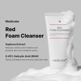 فوم شوینده سالیسیلیک اسید قرمز مدی کیوب 120ml کره