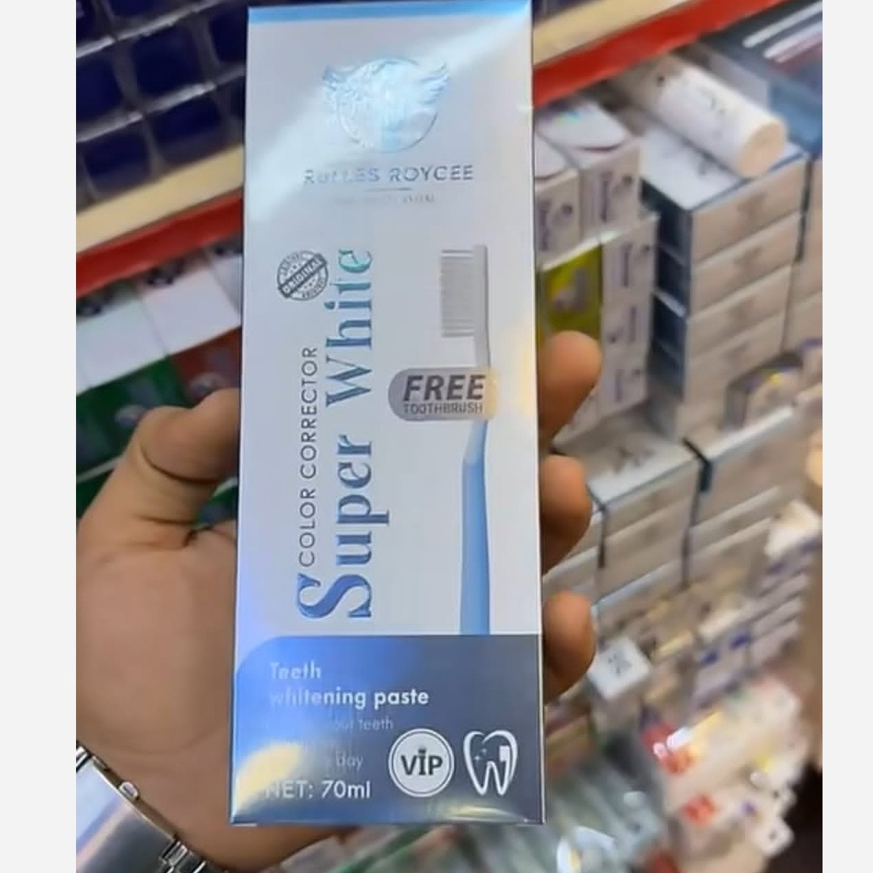 خمیردندان فوری دندان رولیز رایز آلمان همراه مسواک تضمینی 70ml