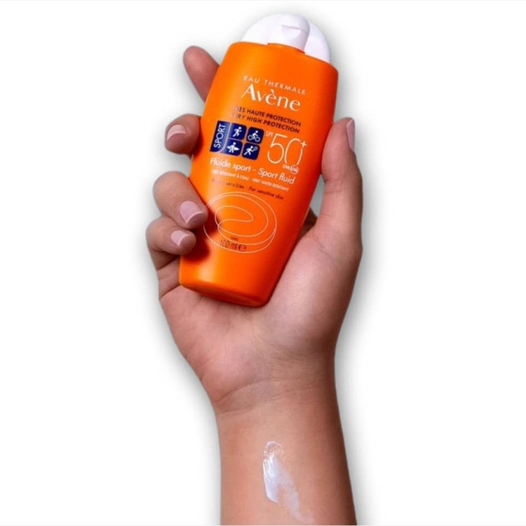 ضدآفتاب اون فلوئید اسپورت بدون رنگ اورجینال Aven spf50