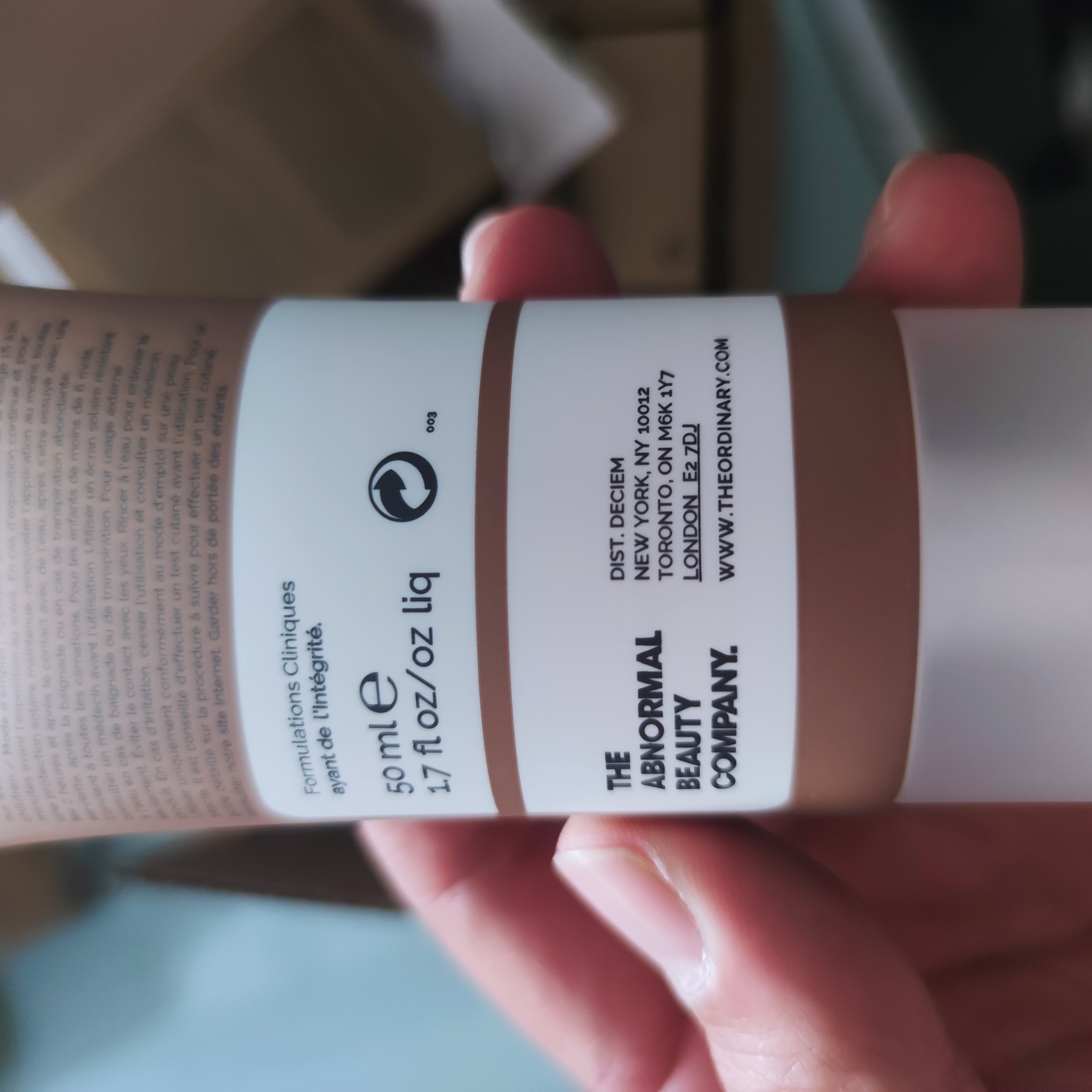 ضدآفتاب مینرال اوردینری spf30 اصل کانادا 50ml