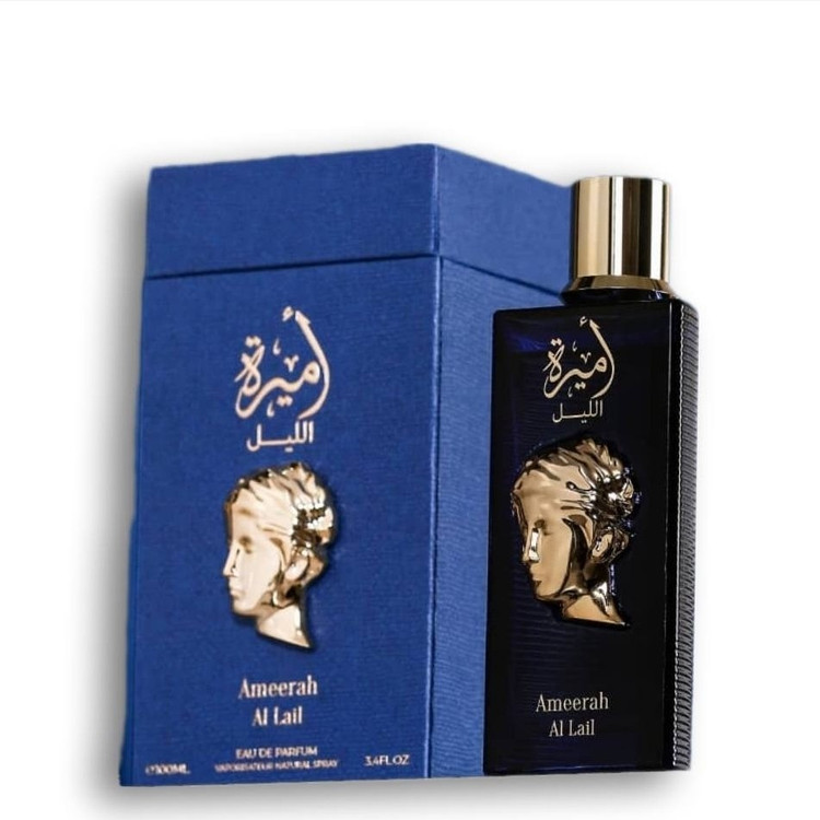 ادکلن امیره آبی زنانه شرکت بلادالمسک امارات100ml(پخش و ماندگاری فوق العاده زیاد) لاکچری