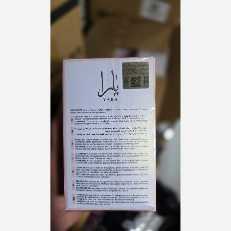 ادکلن یارا صورتی اصل شرکت لطافه Yara 100ml ضمانت اصالت کالا