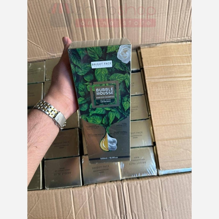 شامپو رنگ مو معروف ژلاتین بابل موس مشکی عمده/کارتنی/ تستردار اصلی سایز بزرگ 500ml(تضمینی)