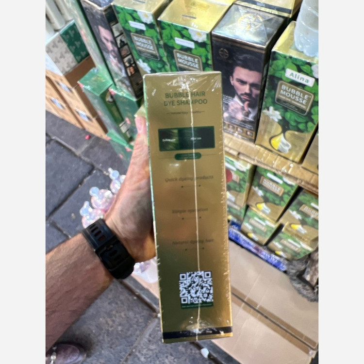 شامپو رنگ مو بابل موس مشکی مدل جدید تستردار برند کراتین کووین اورجینال(تضمینی) 420ml ژلاتین(وارد کننده مستقیم)