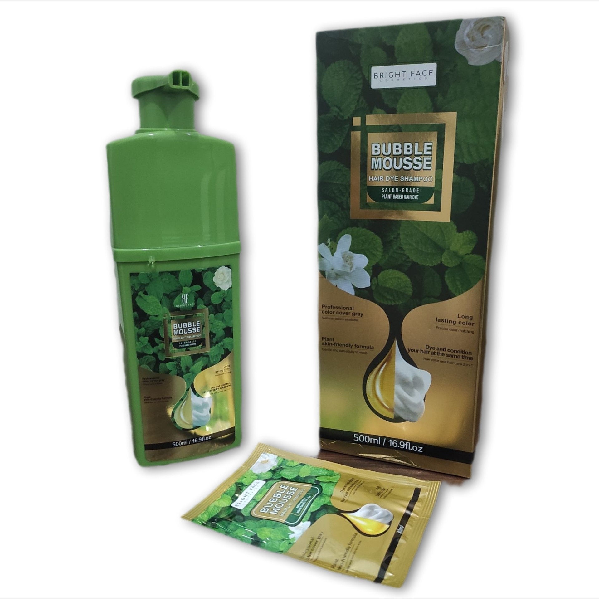 شامپو رنگ مو قهوه ای ژلاتین بابل موس تستردار اصلی 500ml(تضمینی)