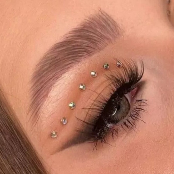 نگین چسبی صورت و چشم و بدن بسته 80 عددی