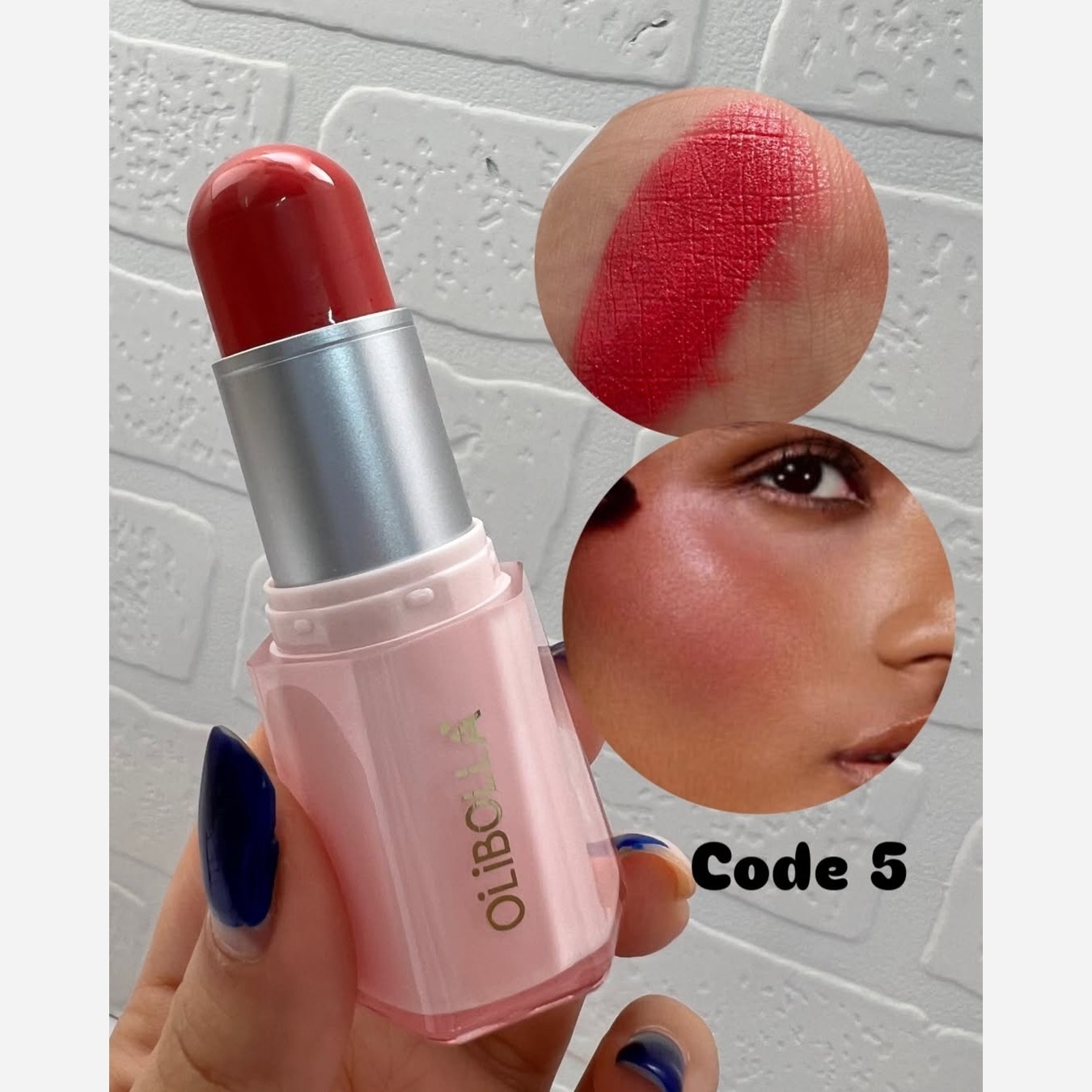 رژگونه کره ای استیکی اولیبالو OLIBOLLA طرح شیگلم