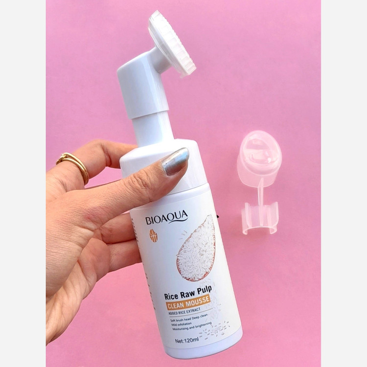 فوم شستشو براش دار برنج بیواکوا BIOAQUA