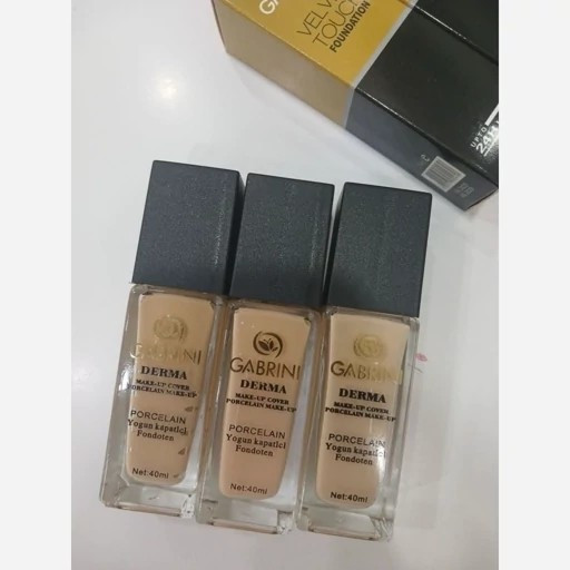 کرم پودر گابرینی VELVET TOUCH شیشه ای 34 میل spf 10