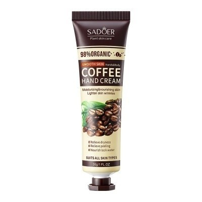 کرم مرطوب کننده دست عصاره قهوه ارگانیک سادور SADOER SMOOTH COFFEE HAND CREAM یک عددی