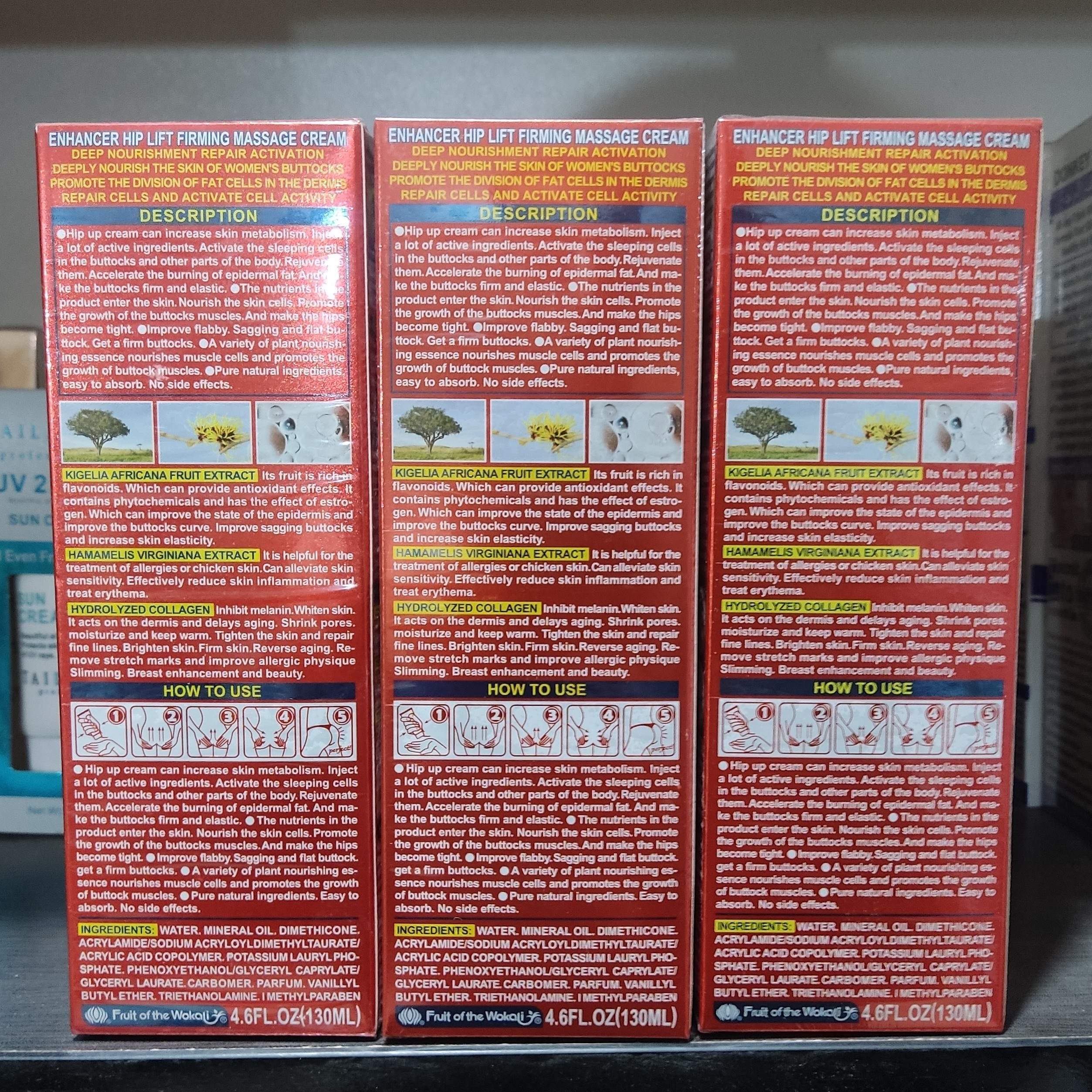 کرم لیفتینگ HIP MASSAGE بدن حجم 130 میل