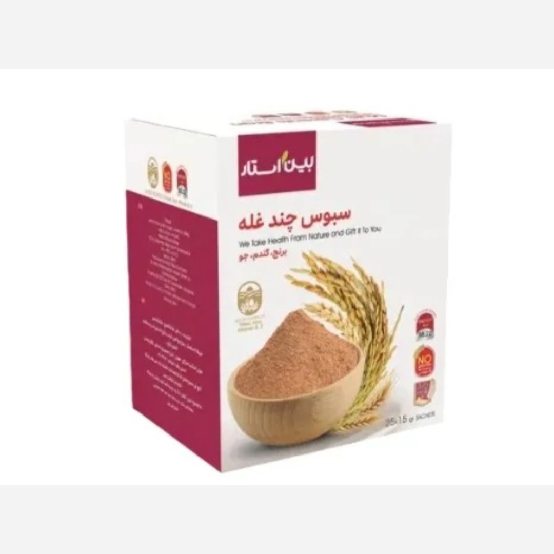 سبوس چند غله اصل 25 عددی.
