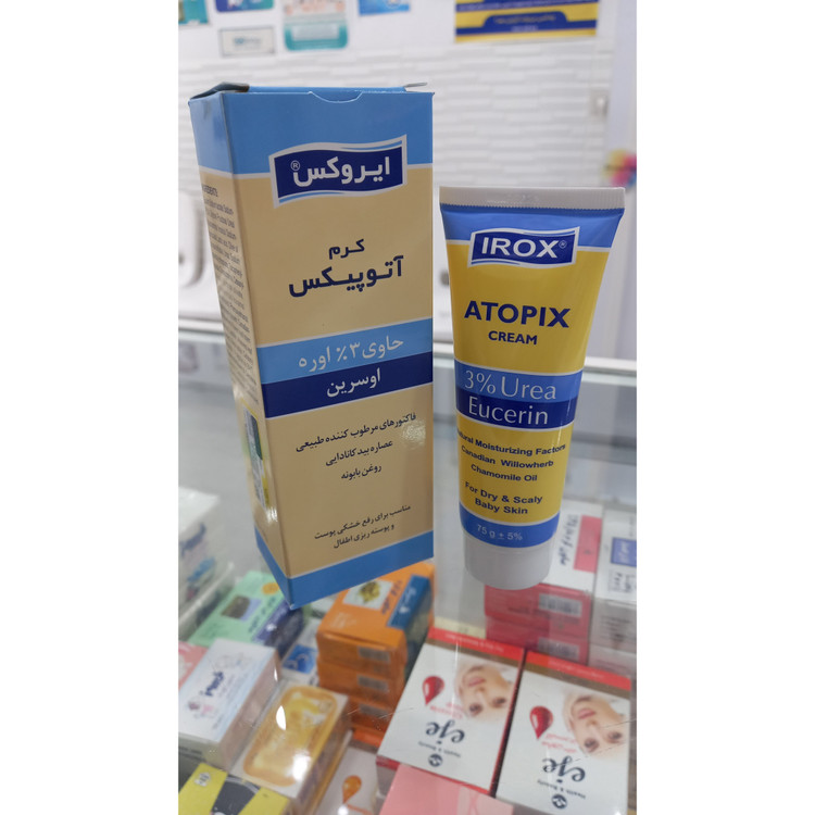 کرم مرطوب کننده آتوپیکس ایروکس حاوی 3٪ اوره و اوسرین 75 گرم