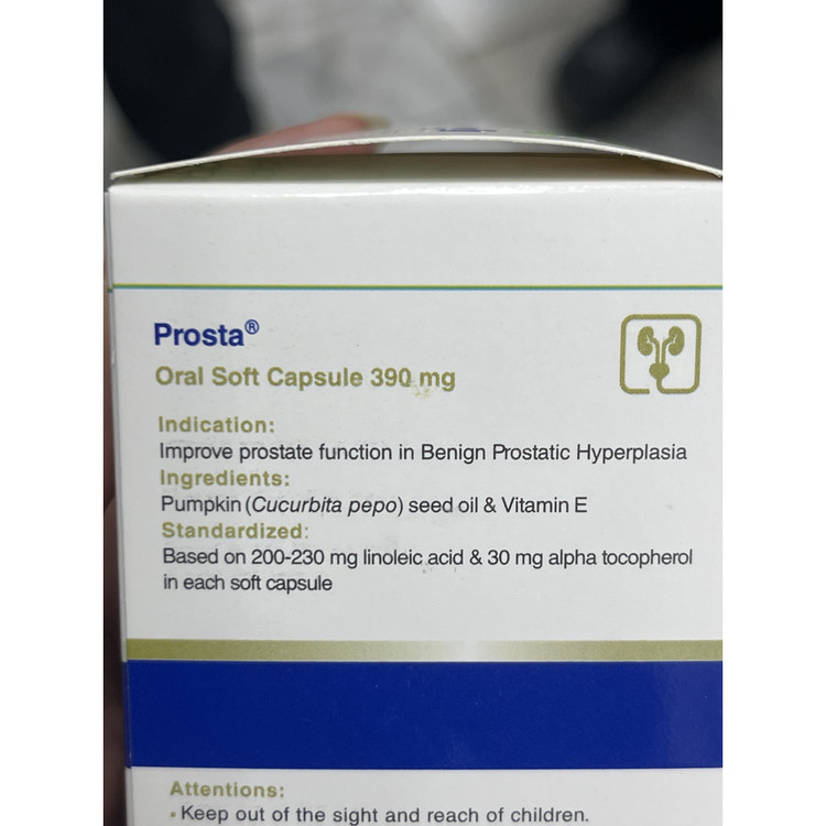 کپسول نرم خوراکی پروستا باریج اسانس 390 میلی گرم 60 عددی