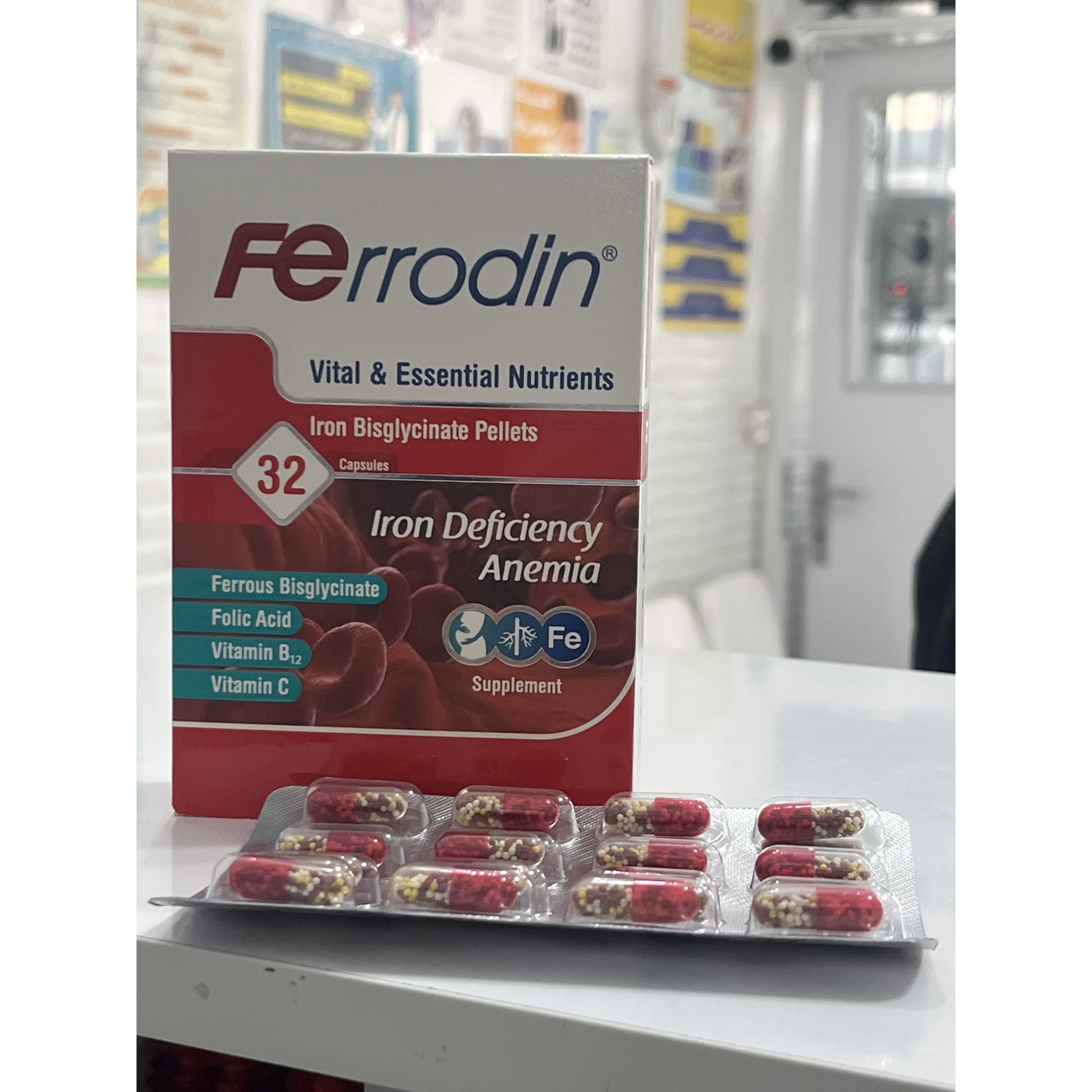 کپسول فرودین بسته 32 عددی