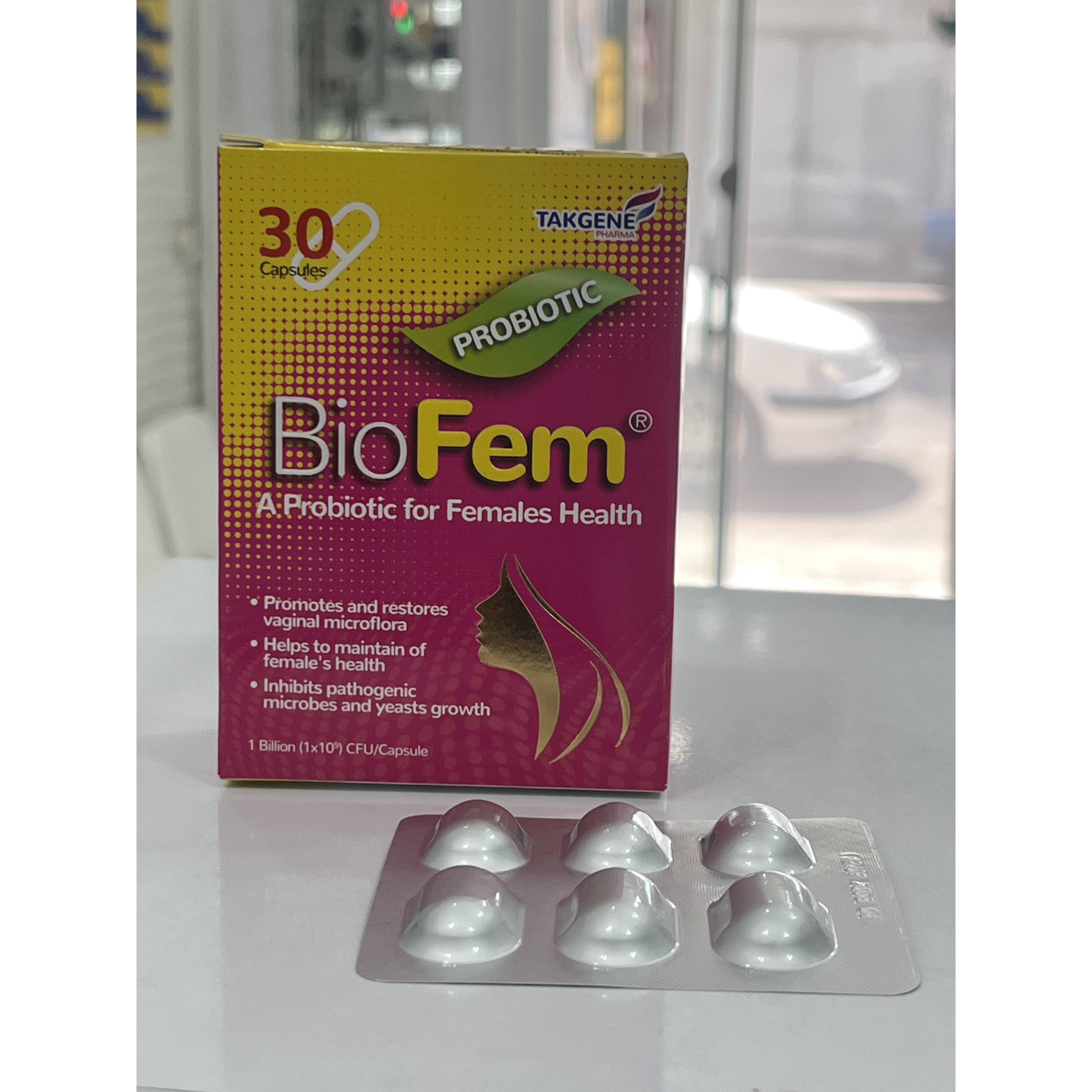کپسول پروبیوتیک بایوفم تک ژن فارما ویژه بانوان 30 عدد