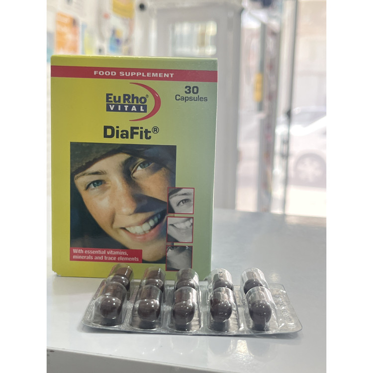 کپسول دیافیت یوروویتال مولتی ویتامین و مینرال مناسب افراد دیابتی 30 عددی