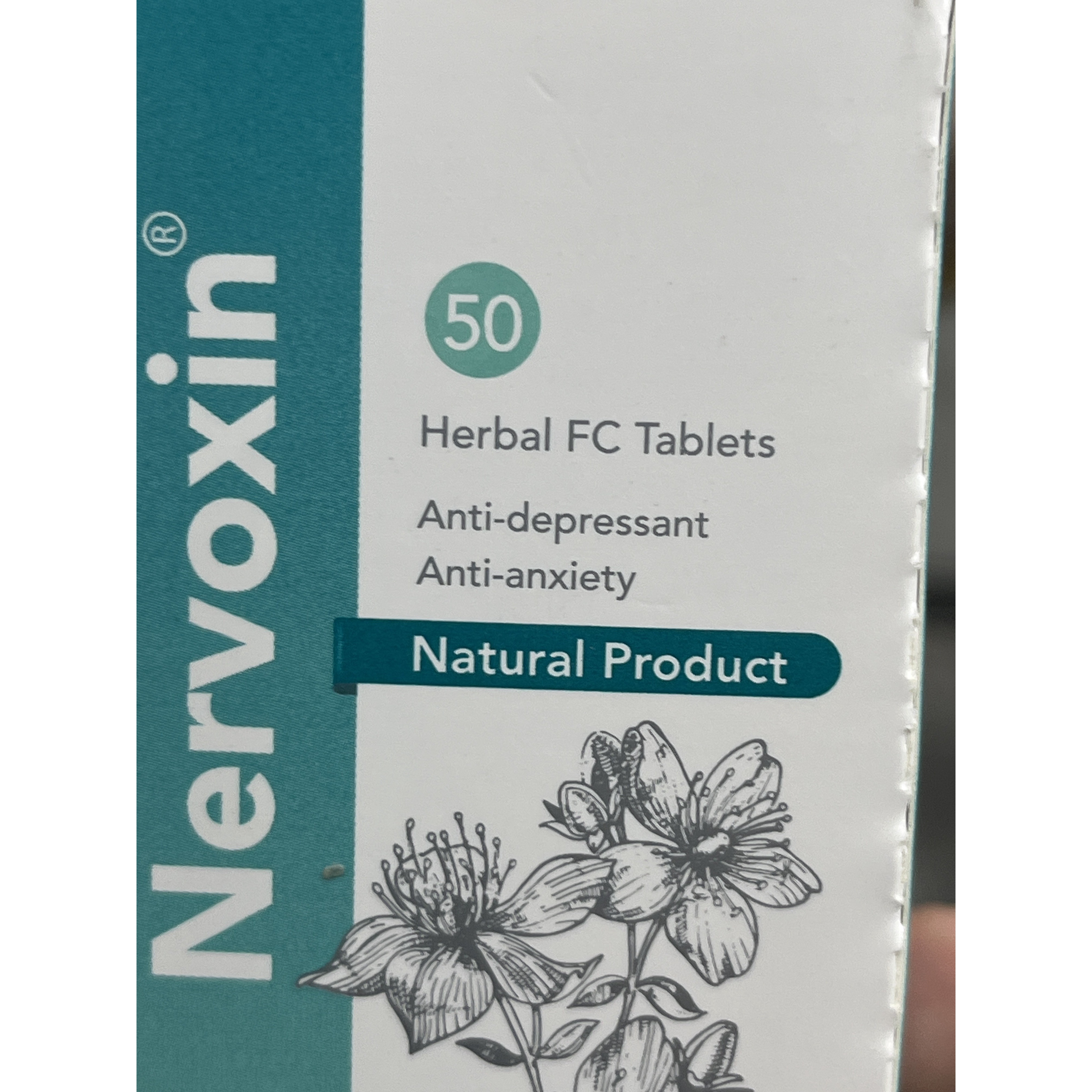 قرص روکش دار گیاهی نروکسین دینه ضد افسردگی و ضد اضطراب 50 عددی