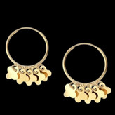 گوشواره طلا 18عیار ونکلیف پولکی 1.050گرم