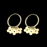 گوشواره طلا 18عیار ملینا دلوینز 0.420 گرم