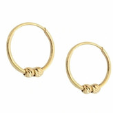 گوشواره طلا 18عیار حلقه ای البرناردو 0.500گرم