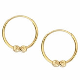 گوشواره طلا 18عیار حلقه ای البرناردو 0.500گرم
