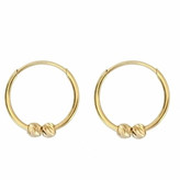 گوشواره طلا 18عیار حلقه ای البرناردو 0.700گرم