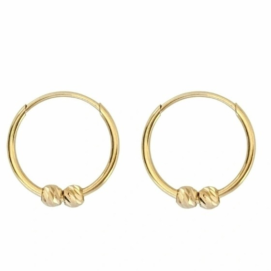 گوشواره طلا 18عیار حلقه ای البرناردو 0.700گرم