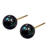 گوشواره طلا 18عیار میخی مروارید گلکسی 0.200گرم