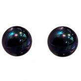 گوشواره طلا 18عیار میخی مروارید گلکسی 0.200گرم