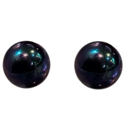 گوشواره طلا 18عیار میخی مروارید گلکسی 0.200گرم