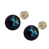 گوشواره طلا 18عیار میخی مروارید گلکسی 0.250گرم
