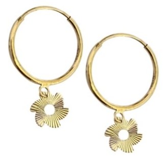 گوشواره طلا 18عیار ملینا لی لی 0.280گرم