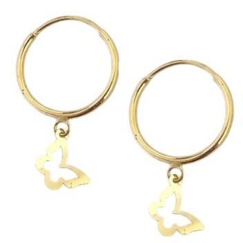 گوشواره طلا 18عیار ملینا پروانه 0.290گرم
