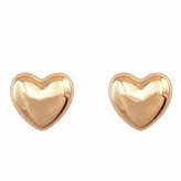 گوشواره طلا 18عیار میخی قلب بادکنکی 0.770گرم