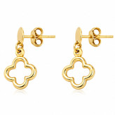 گوشواره طلا 18عیار شبدر ونکلیف ویولین 1.240گرم