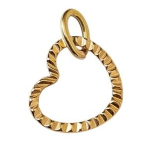 آویز طلا 18عیار قلب رویال 0.260گرم