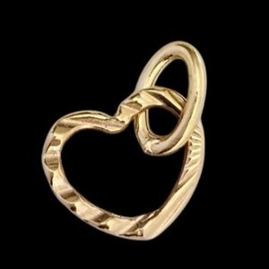 آویز طلا 18عیار قلب رویال 0.200گرم