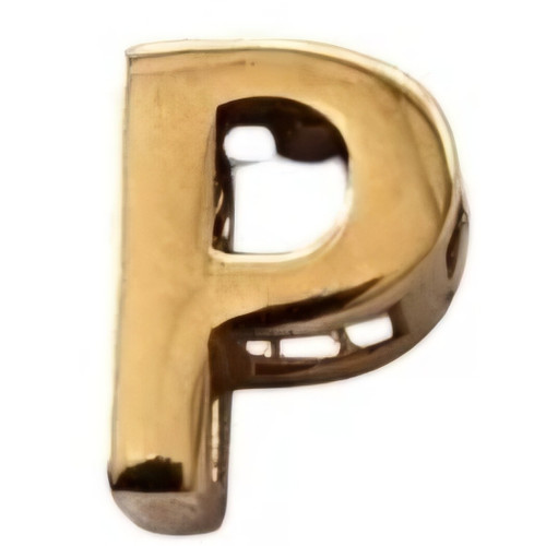 آویز طلا 18عیار حرف P سه بعدی 0.230گرم