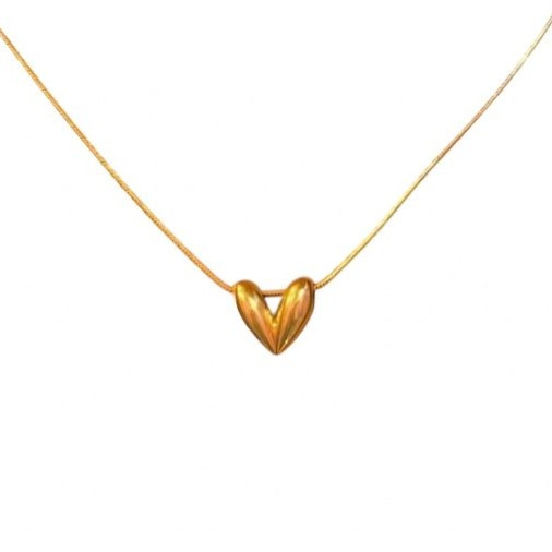 پلاک طلا 18عیار قلب هلیومی 0.280گرم