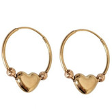 گوشواره طلا 18عیار قلب ملیسا 1.270گرم