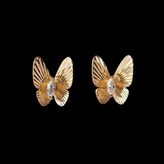 گوشواره طلا 18عیار پروانه سلنا 1.620گرم