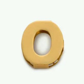 آویز طلا 18عیار حرف O سه بعدی 0.270گرم