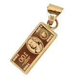 آویز طلا 18عیار دلار شمش 0.850گرم